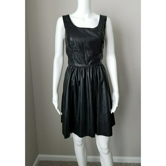 NWT Vakko leather (faux) dress - Picture 2 of 4
